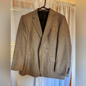 Stafford Sport Coat Mens 44 R Classic Fit Brown Blazer Suit Jacket